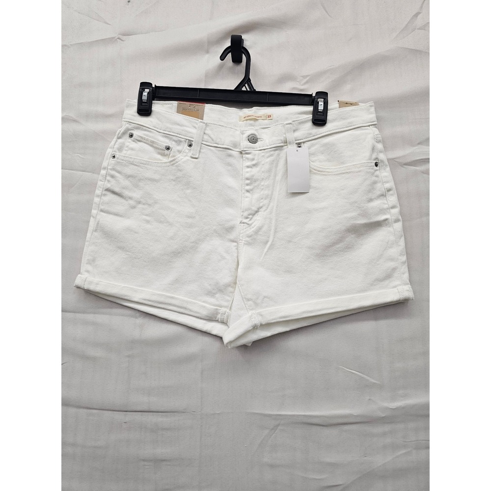 Levi's White Denim Jean Shorts